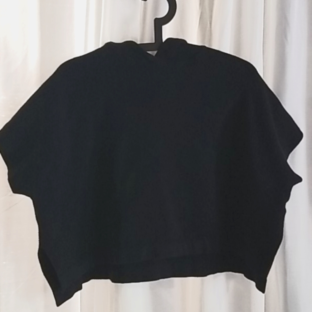 Zara Dark Blue Knit Poncho